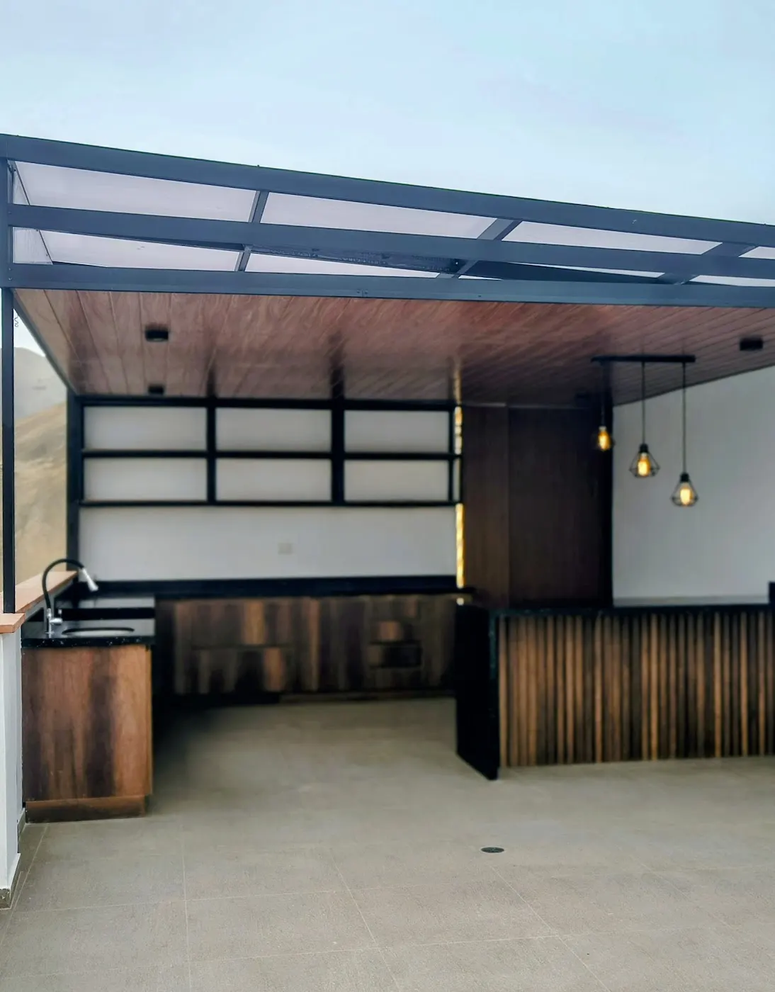 Pérgola de Doble Estructura Doble Traslúcida
